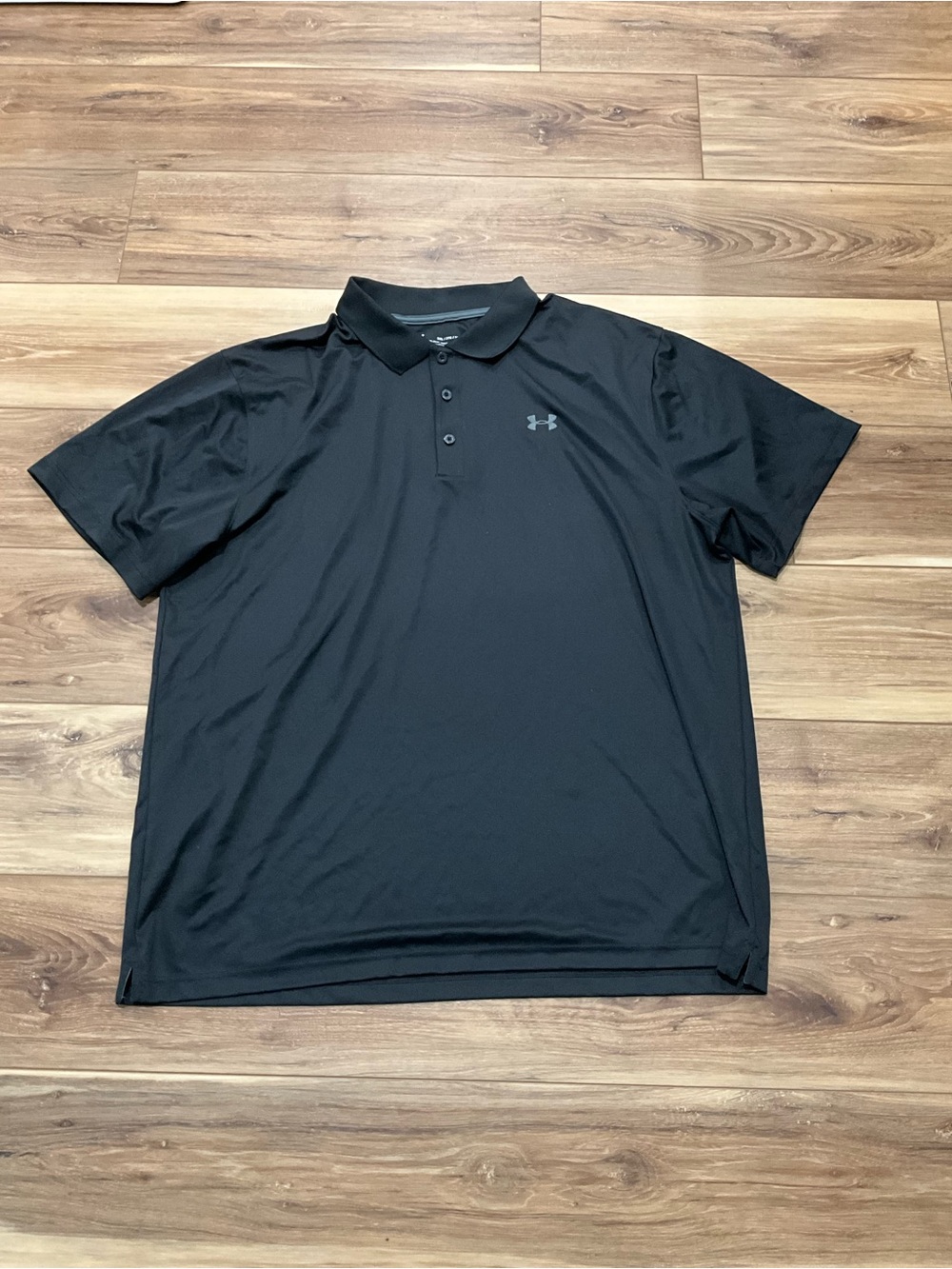 Under Armour Black Short-Sleeve Polo with Logo